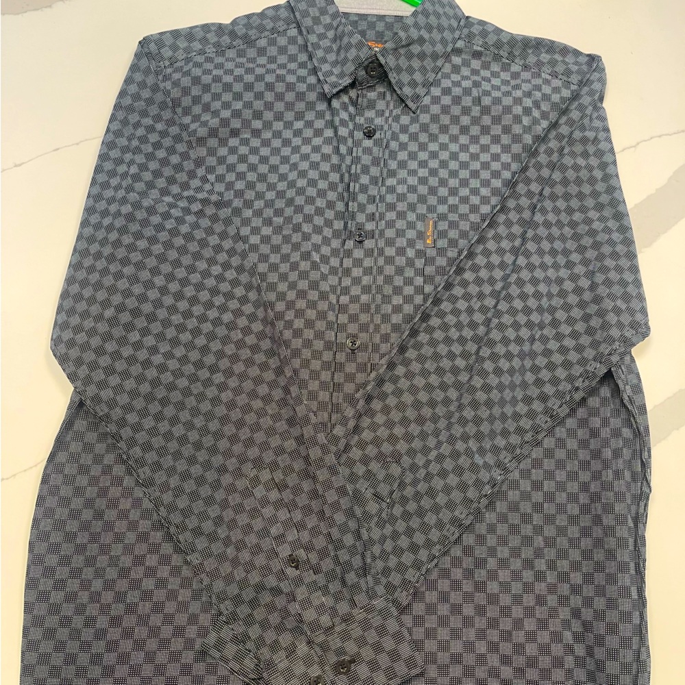 BRAND NEW, MEDIUM Ben Sherman, dress shirt, gray